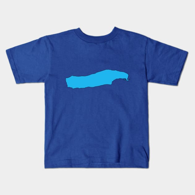 Donner Lake Kids T-Shirt by CorrieMick